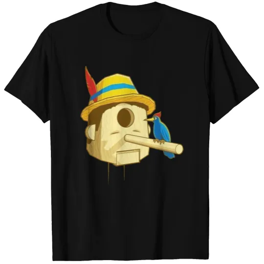 Bird's nest pinocchio nose T-shirt