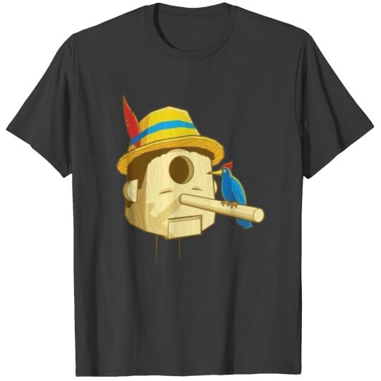 Bird's nest pinocchio nose T-shirt