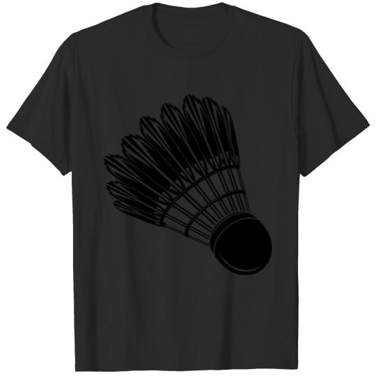 Discover Badminton shuttlecock drawing T-shirt