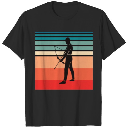 Discover Retro Archery Vintage Archer Bowman T-shirt