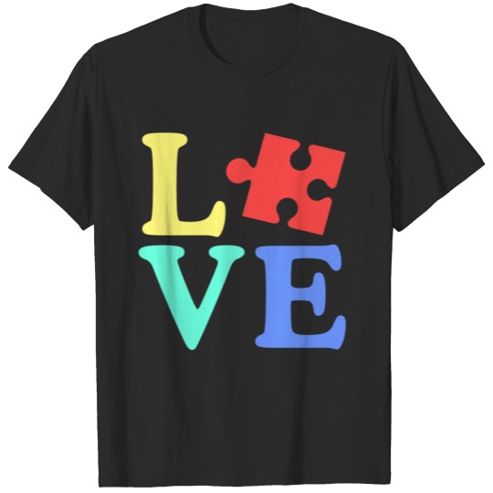 Discover Autism Awareness Love Puzzle Piece T-shirt