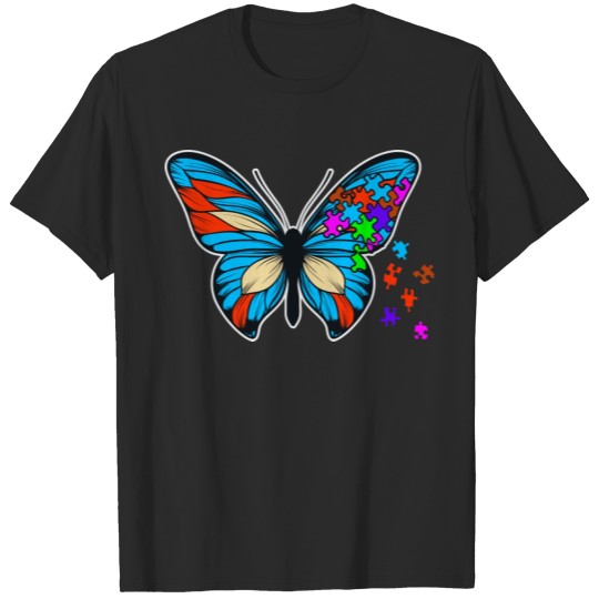 Discover Autism Awareness Butterfly T-shirt