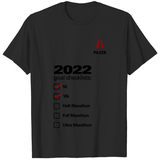 Discover checklist for marathon goal 2022 T-shirt