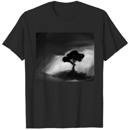 Alone Black Tree T-shirt