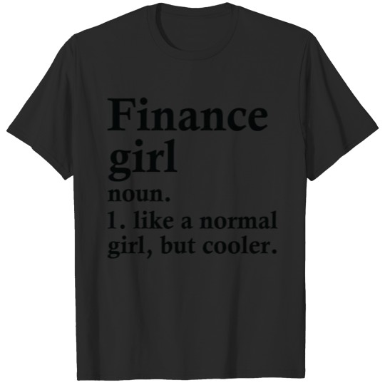 Finance Girl Funny Analyst Definition T-shirt