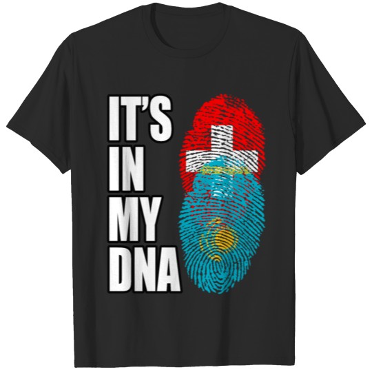 Discover Switzerland And Kazakhstani Mix DNA Heritage T-shirt