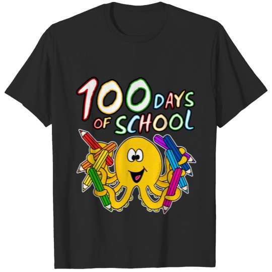 Discover 100 Days Of School Octopus Kindergarten 2022 T-shirt