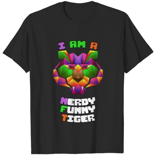 NFT Krypto Non Functional Token Nerdy Funny Tiger T-shirt