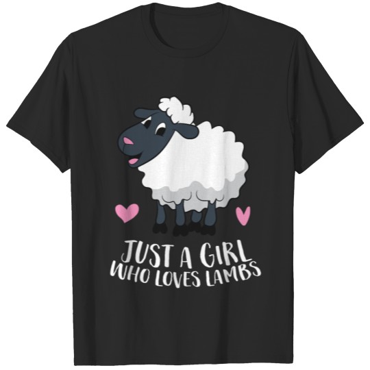 Discover Cute Lamb Girl Just a Girl Who Loves Lambs Farmer T-shirt