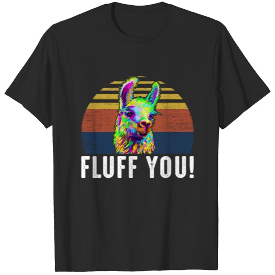 Vintage Style Fluff You - Funny Llama Alpaca Lover T-shirt