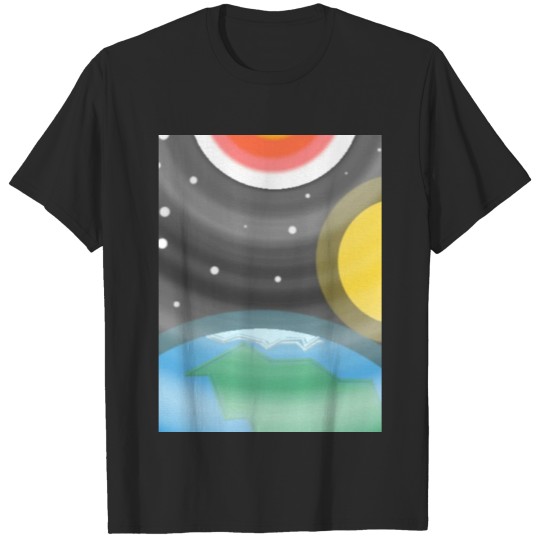 Space and earth T-shirt