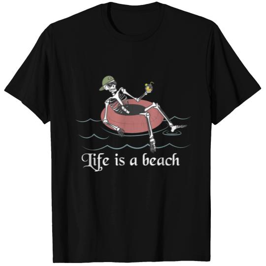 Life is a beach | Swim Skeleton T-shirt
