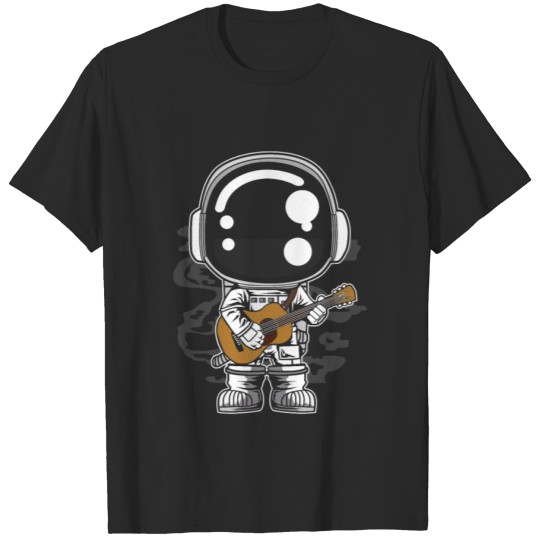 Discover Astronaut Play Acoustic Guitar In The Sky T-shirt