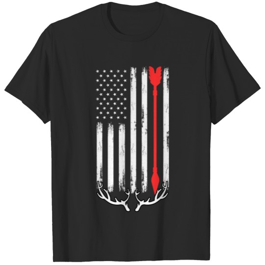 Discover Patriotic Buck Hunting For Bowhunting Bow Hunter T-shirt