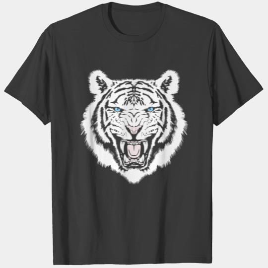 White Tiger Trendy Animal Print Easy Tiger T-shirt