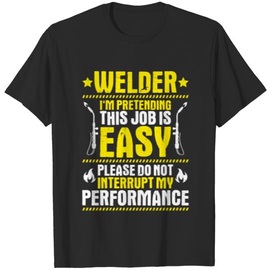 Discover Welder Operator Welding Coded Welder T-shirt