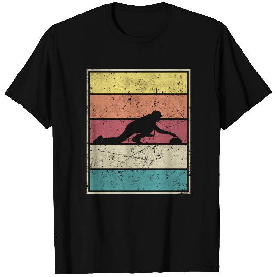 Curling Player Stone T-shirt
