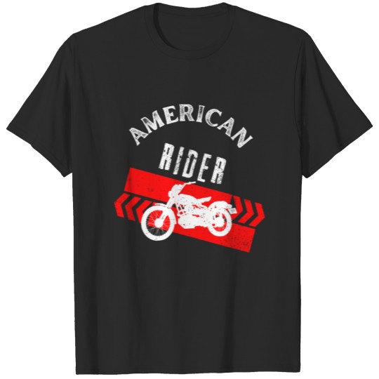 Discover American Rider Motorcycle Vintage Biker T-shirt