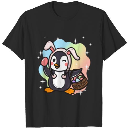 Discover Cute Egg Easter Penguin Lover Design T-shirt