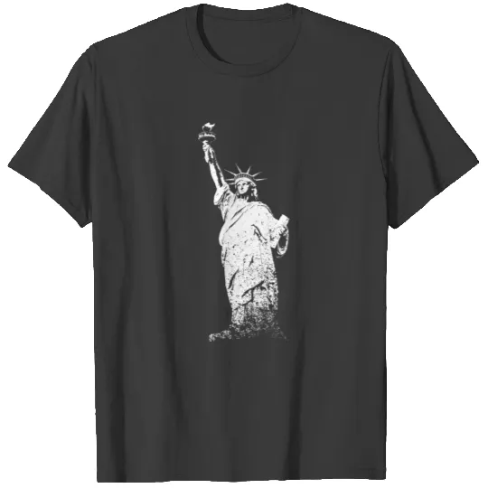 New York Statue Of Liberty Vintage US Skyline NYC T-shirt
