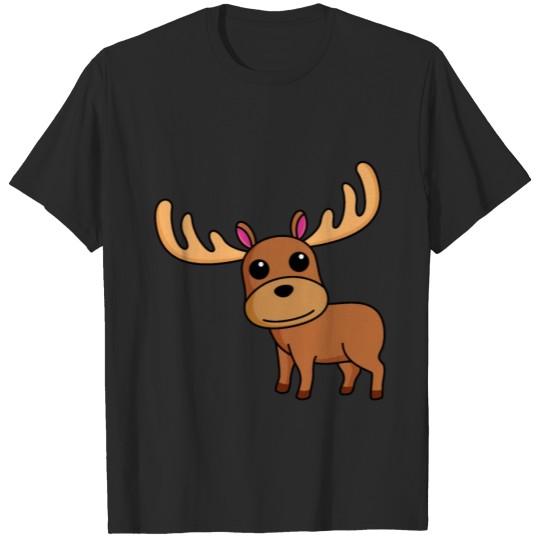 Discover Moose cartoon animal T-shirt