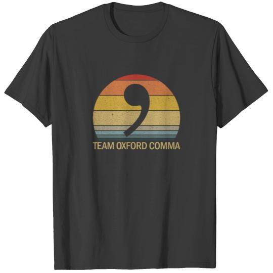 Team Oxford Comma Retro Sunset Team Oxford Commaox T-shirt