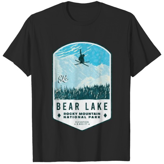 Discover Bear Lake Ski Badge T-shirt