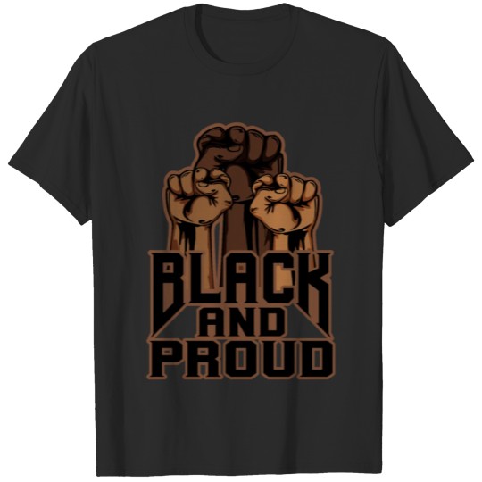 Discover Black and Proud Fists Black History Month T-shirt