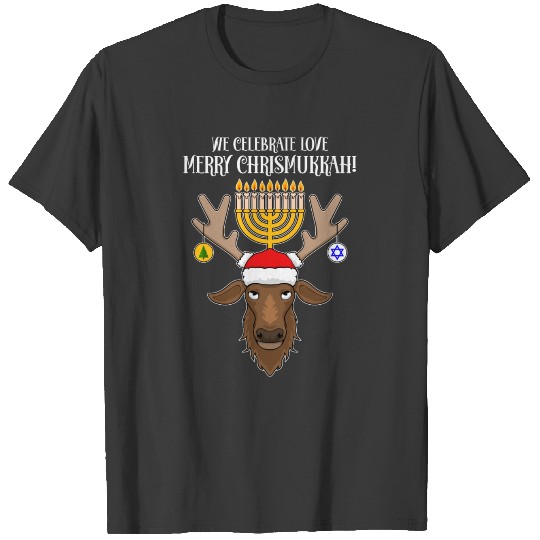Celebrate Love Jewish Christmas Merry Chrismukkah T-shirt