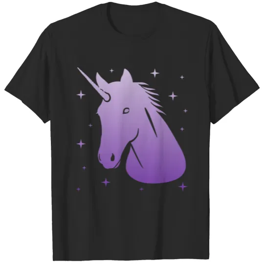 Unicorn Gift Girls Women Unicorn Horse Stars T-shirt