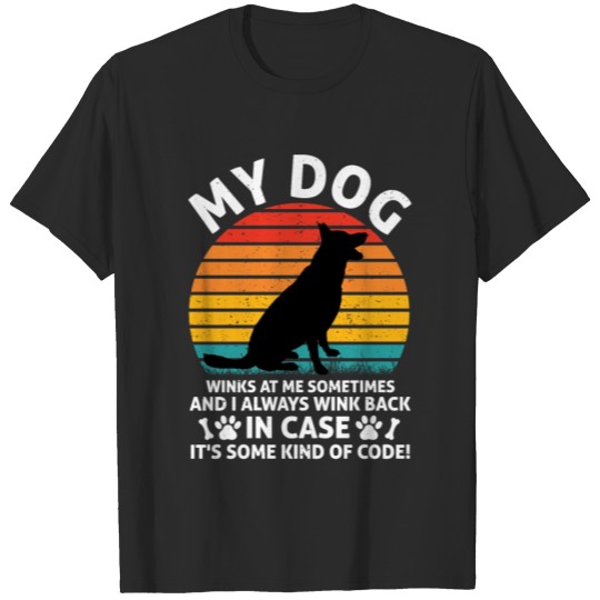 Discover My Dog Winks At Me Sunset T-shirt