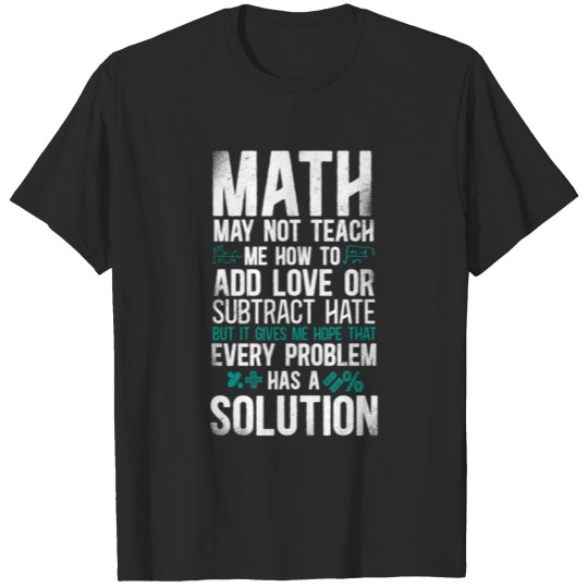 Math Teacher Nerd Student Pun T-shirt