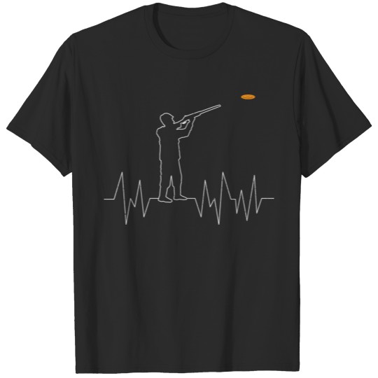 Discover Skeet Shooting Heartbeat - Hobbies T-shirt