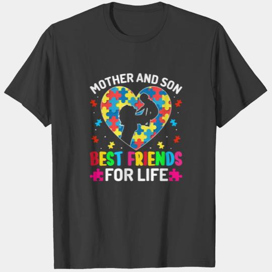 Autism Awareness Mother and Son - ASD Autism T-shirt