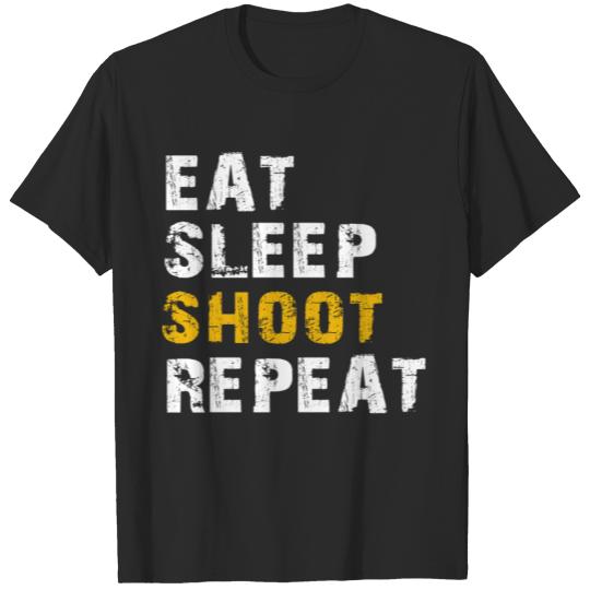 Discover eat sleep shoot T-shirt