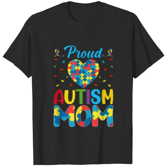 Discover Proud Autism Mom - Autism Awareness Autism Warrior T-shirt