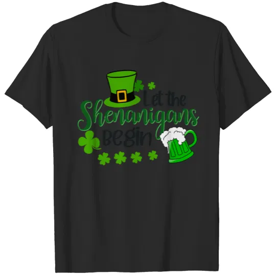 Discover Let The Shenanigans Begin T Shirt, St. Patrick Day T-shirt