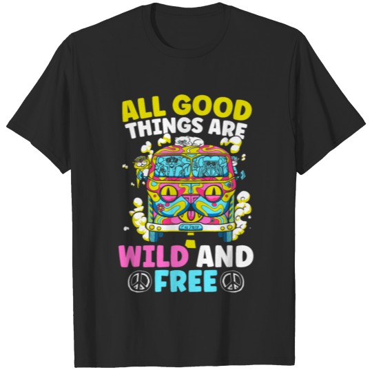 Hippie Bus Driver Peace Movement Hippie Festival T-shirt