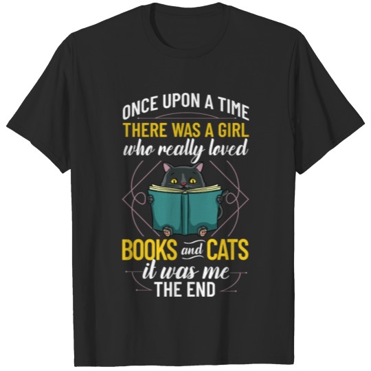 Discover Cat Read Book Reader Reading Librarian T-shirt