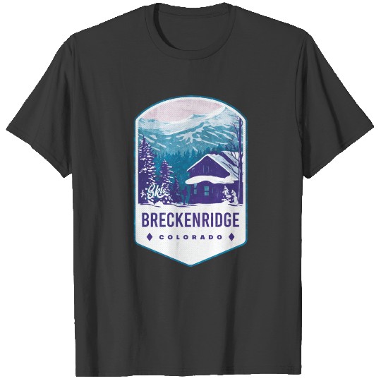 Breckenridge Colorado Ski Badge T-shirt