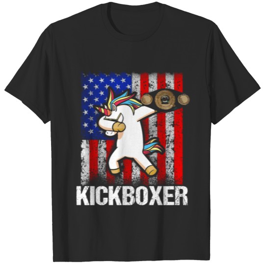 Discover Kickboxing Support Kick Boxing Workout graphic T-shirt