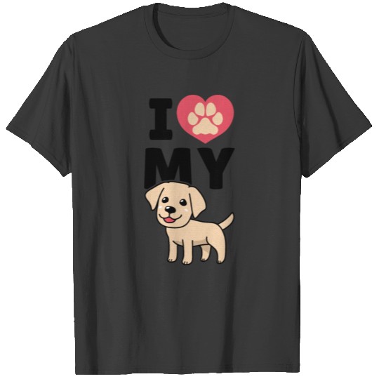 I love my retriever dog dog lover puppy T-shirt