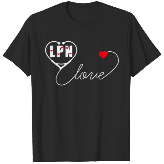 Discover LPN Licensed Practical Nurse Stethoscope T-shirt