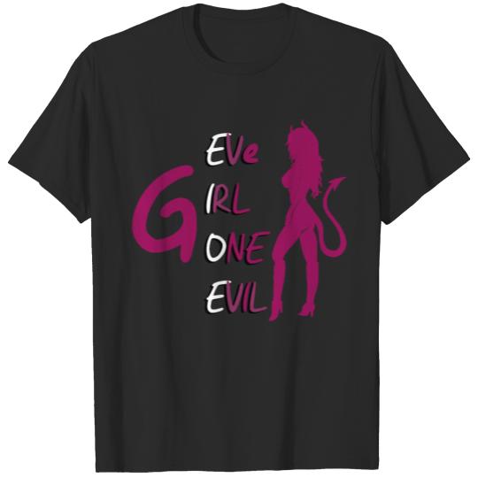 Discover Best "Eve girl gone in evil" design ever T-shirt