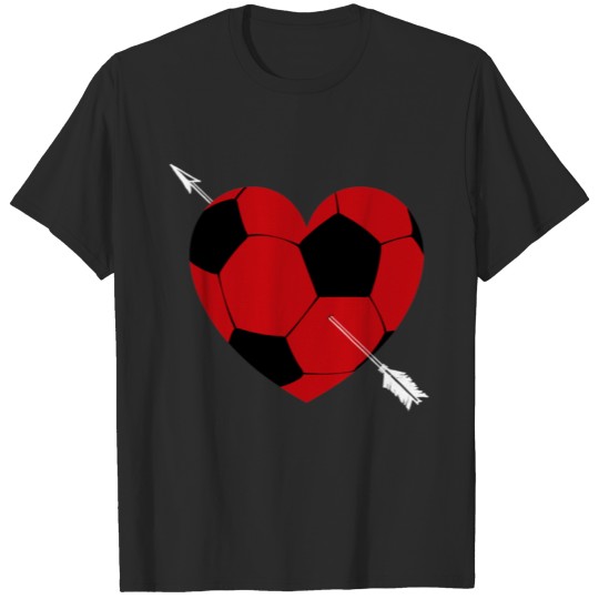 Discover Soccer Ball Heart Valentine s Day 2022 Gifts T-shirt