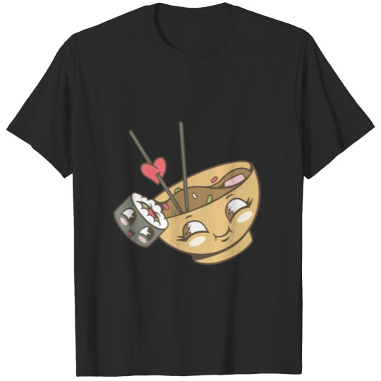 Anime Japanese Food Japan Kawaii Couple Ramen T-shirt