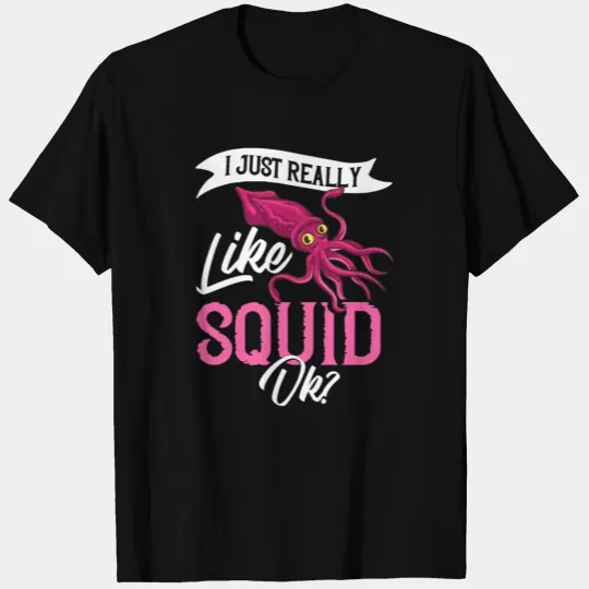 Squid Fish Octopus Kraken Marine Biology T-shirt