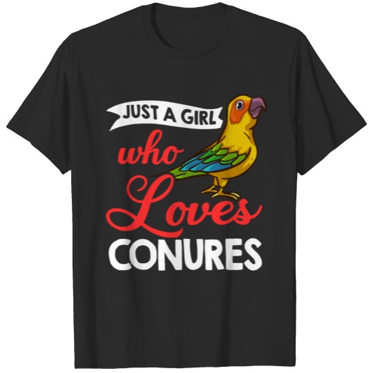 Discover Sun Conure Bird Parakeet Cage Food Parrot T-shirt