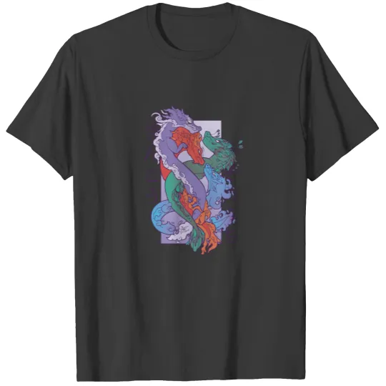 Dragon Anime Japanese Dragon Japan Asian Vintage T-shirt