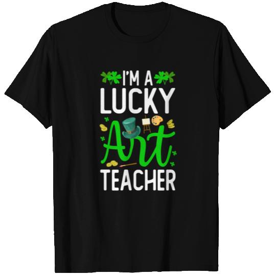 Lucky Art Teacher - Irish St Patricks Day T-shirt
